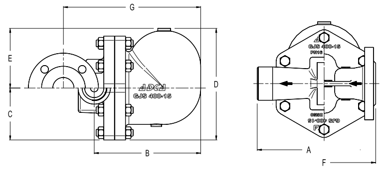 Bẫy hơi phao Adca FLT17 ( DN50 HC )