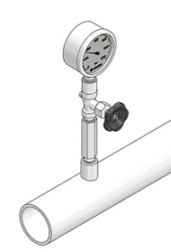 Đồng hồ áp suất không lắp ống siphon - ECOZEN