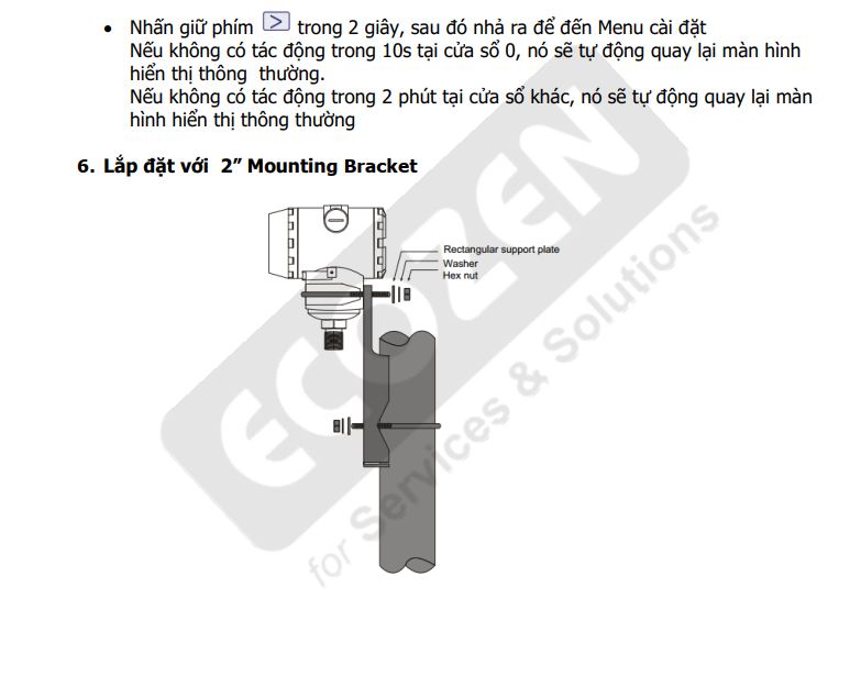 Hướng dẫn sử dụng Cảm biến đo áp suất Alia Model APT8000