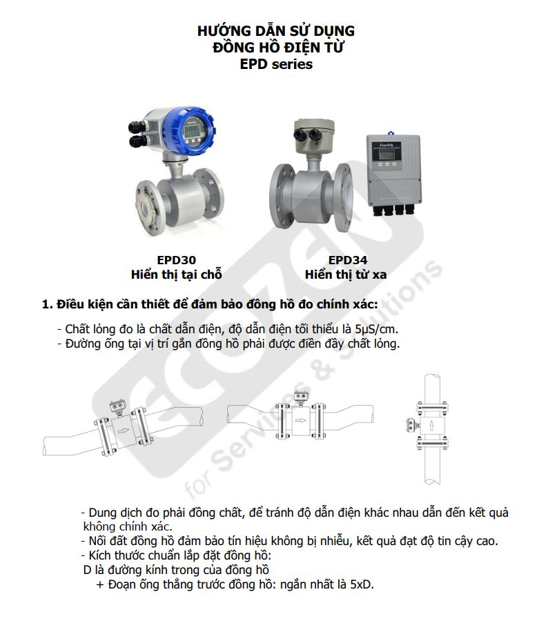 Hướng dẫn sử dụng Đồng hồ điện từ Finetek Model EPD