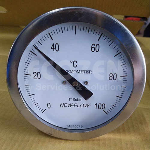 Đồng hồ đo nhiệt độ chân sau New Flow Model AY-QS