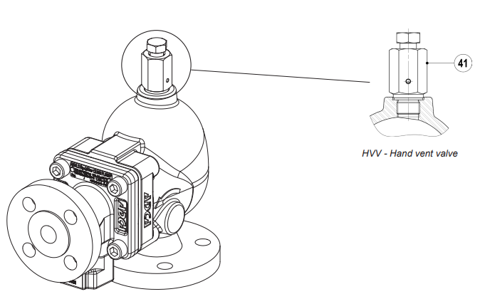 Van xả khí tự động cho hệ chất lỏng Adca Model AE41.2