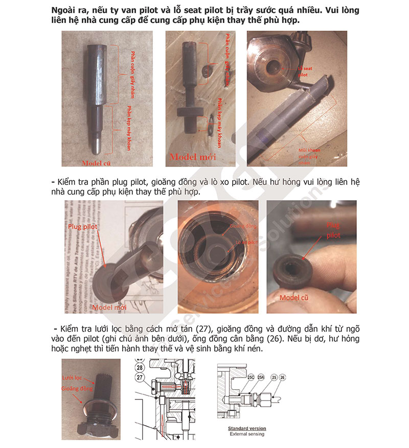 Hướng dẫn kiểm tra và xử lý sự cố Van giảm áp Adca Model PRV47