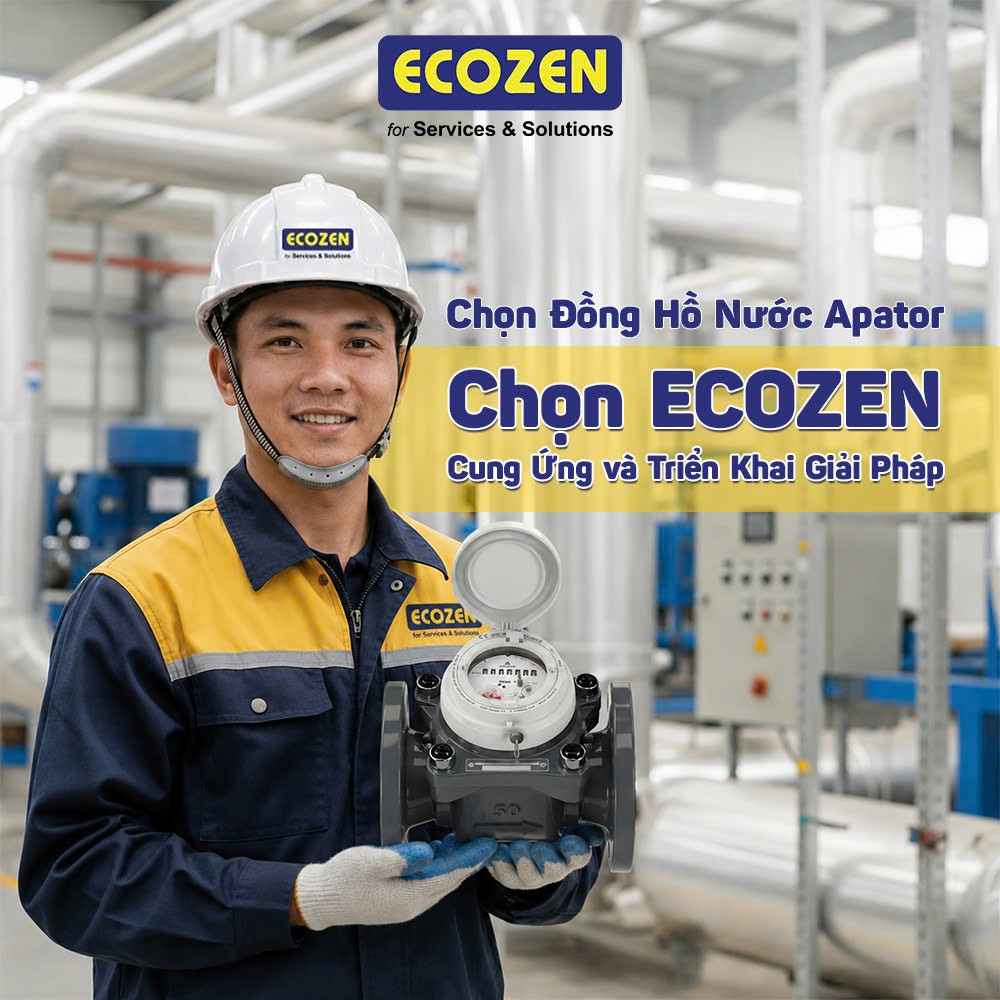 Chọn Đồng hồ nước Apator – Chọn Ecozen cung ứng và triển khai giải pháp