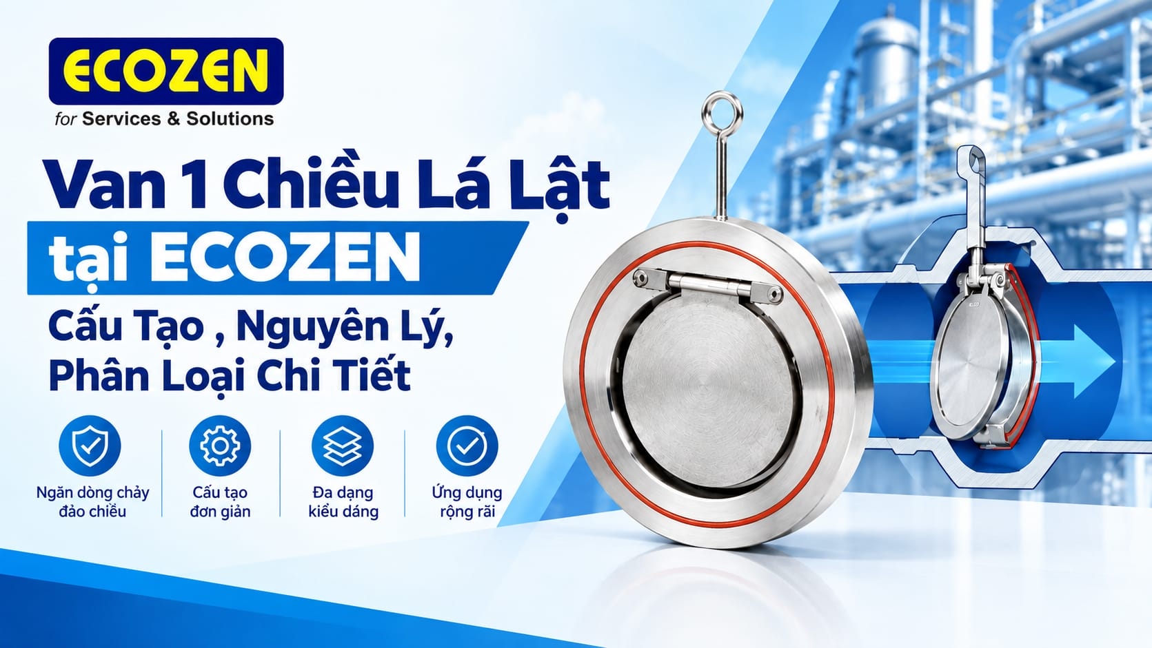 Van 1 chiều lá lật